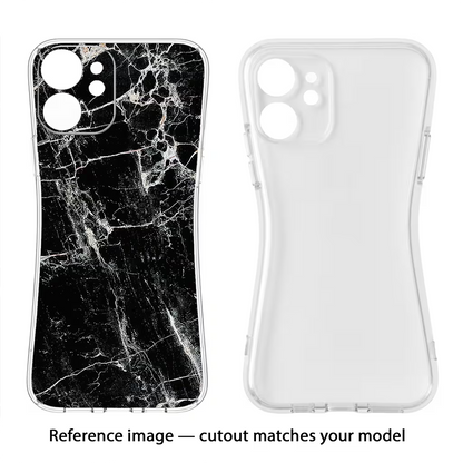 Black Marble Texture Samsung A26 Back Cover