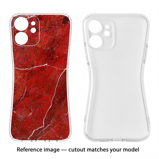 Red Marble Design Redmi A4 5G Back Cover