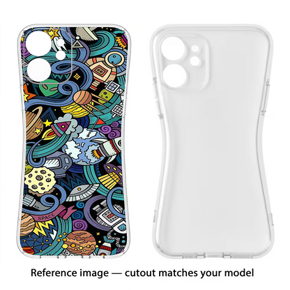 Space Abstract Moto Edge 60 Stylus Back Cover