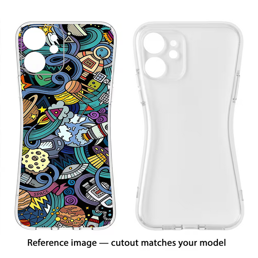 Space Abstract Samsung A26 Back Cover