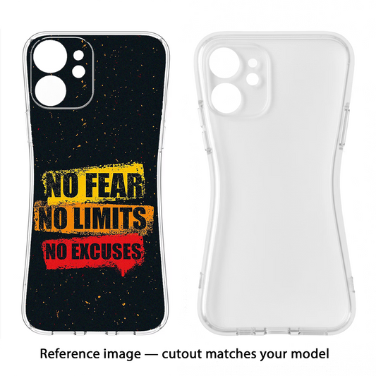 No Fear No Limits No Excuse Samsung S24 Plus Back Cover