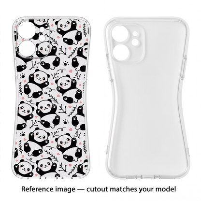 Cute Panda Vivo Y02/Y02T Back Cover