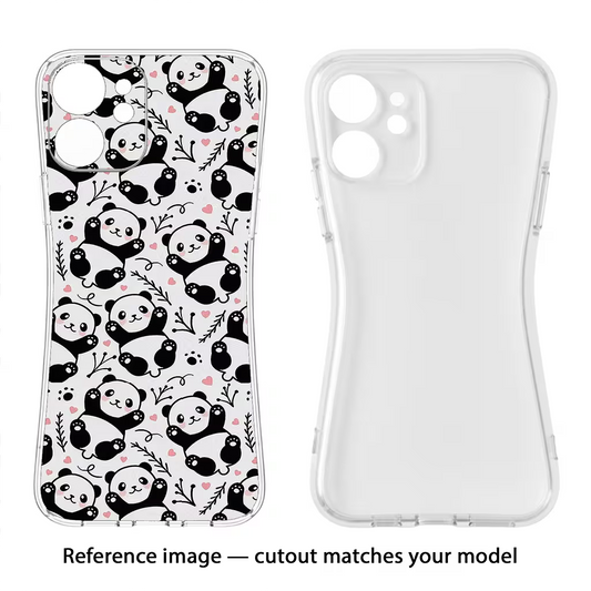 Cute Panda Moto Edge 60 Stylus Back Cover
