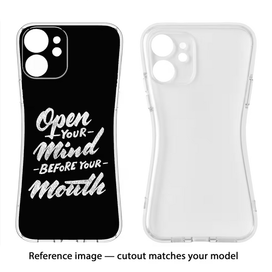 Open Your Mind Before Your Mouth Moto Edge 60 Stylus Back Cover