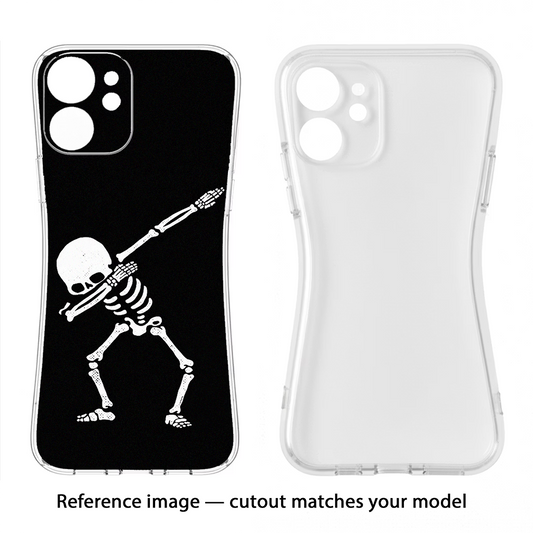 Dabbing Skeleton Art Samsung M14 Back Cover