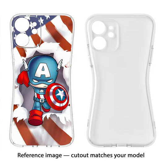 Captain America Moto Edge 60 Stylus Back Cover