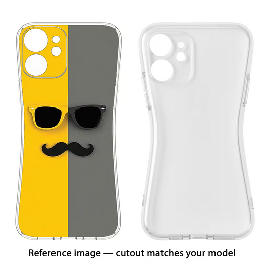 Sunglasses with Mustache Samsung A26 Back Cover