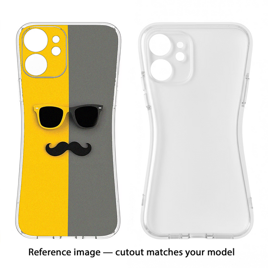 Sunglasses with Mustache Nothing Phone 3A Back Cover