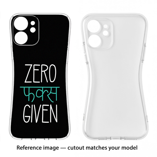 Zero Fucks Given iPhone 17 Back Cover
