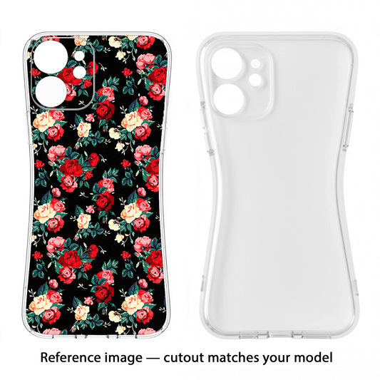 Rose Pattern Samsung S25 Ultra Back Cover