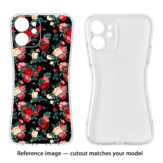 Rose Pattern Realme 14 Pro Plus 5G Back Cover