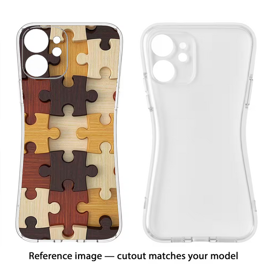 Wooden Puzzle Moto Edge 60 Stylus Back Cover