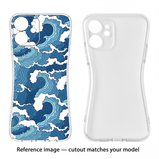 Blue Waves iPhone 17 Back Cover