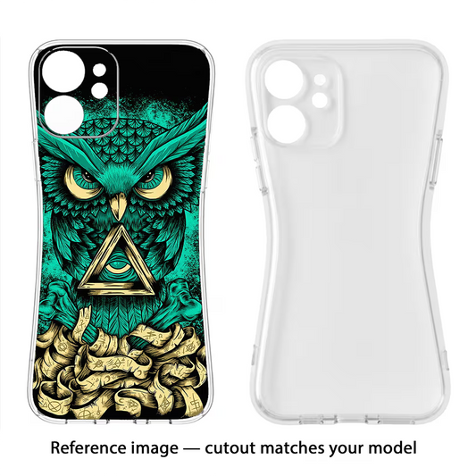 Green Owl Moto Edge 60 Stylus Back Cover