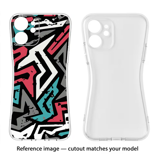 Geometric Graffiti Moto Edge 60 Stylus Back Cover