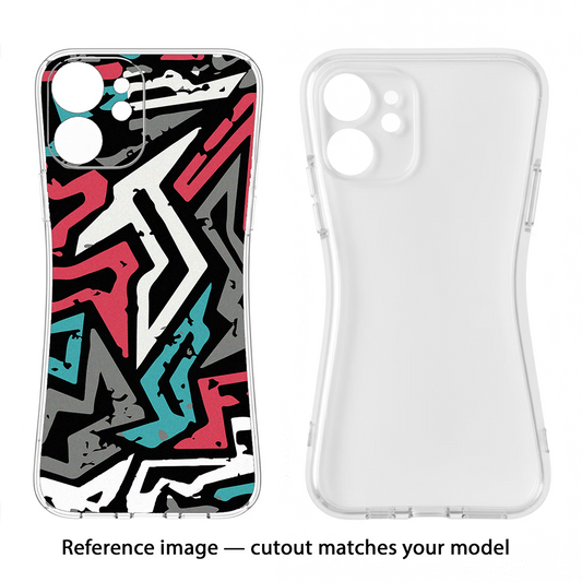 Geometric Graffiti Moto G86 Power Back Cover