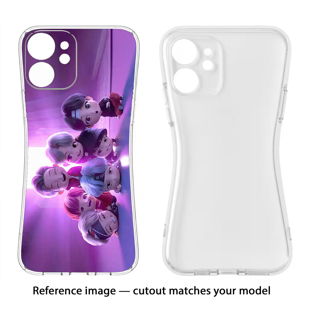 BTS Chibi Vivo T4x 5G Back Cover
