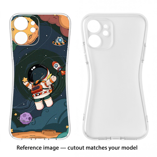 Cartoon Astronaut Moto G86 Power Back Cover