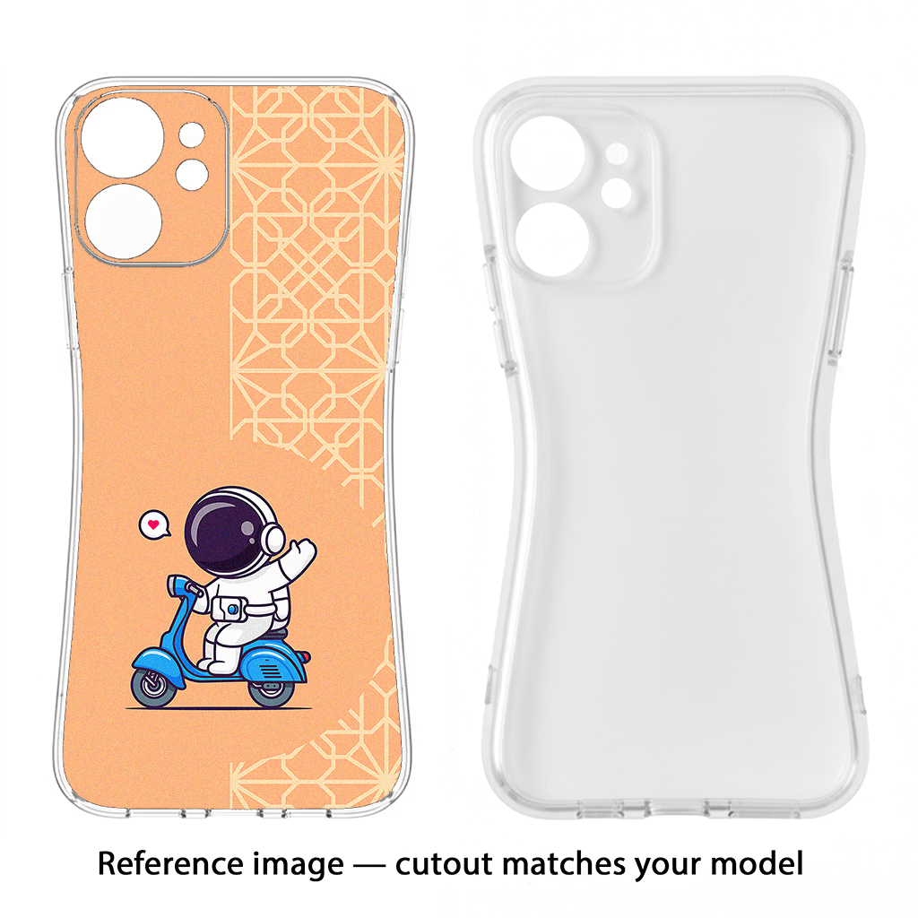 Cute Astronaut Riding Samsung M14 Back Cover