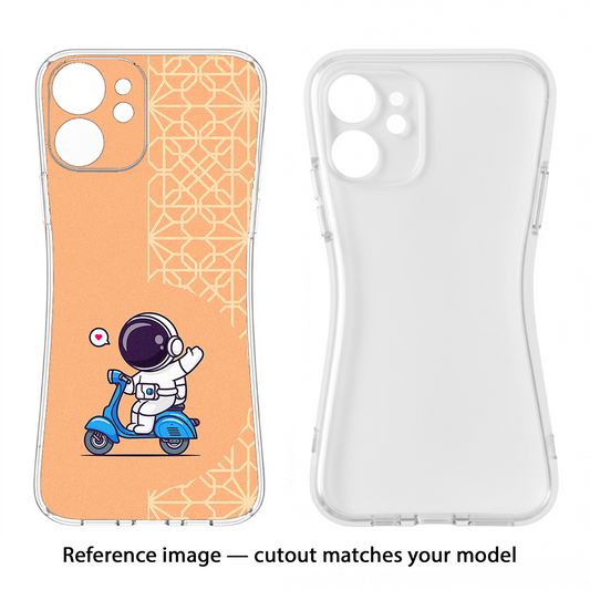 Cute Astronaut Riding Samsung M14 Back Cover