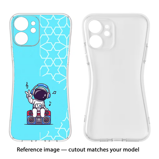 Cute Astronaut Chilling Moto Edge 60 Stylus Back Cover