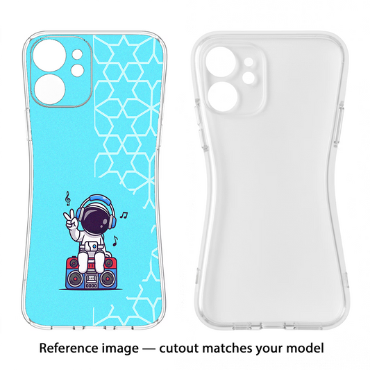 Cute Astronaut Chilling Redmi A4 5G Back Cover