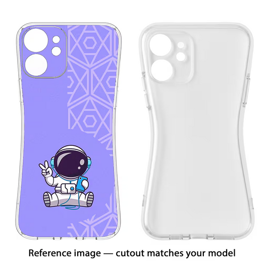 Cute Astronaut Chilling Moto Edge 60 Stylus Back Cover