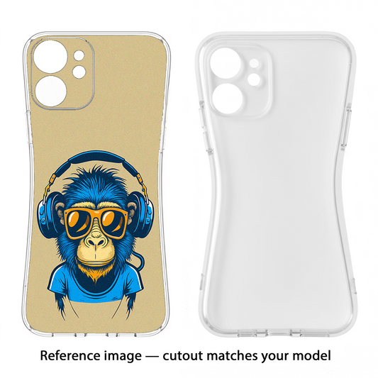 Monkey Headphone Samsung S25 Ultra Back Cover