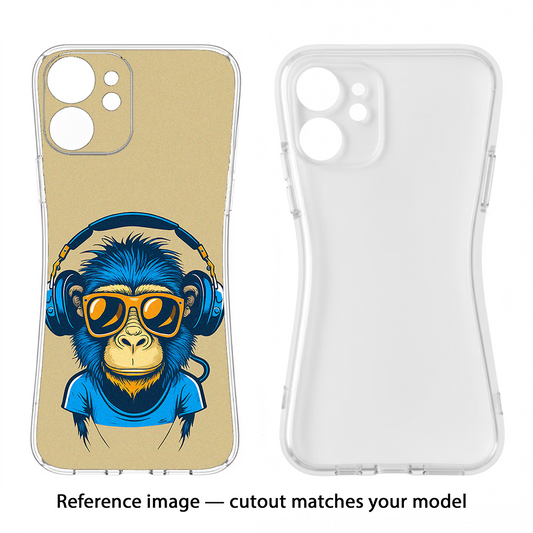 Monkey Headphone Samsung S24 Plus Back Cover
