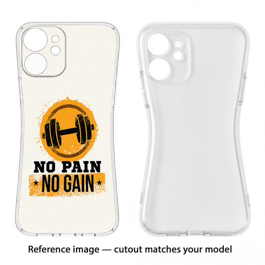 No Pain No Gain iPhone 17 Back Cover