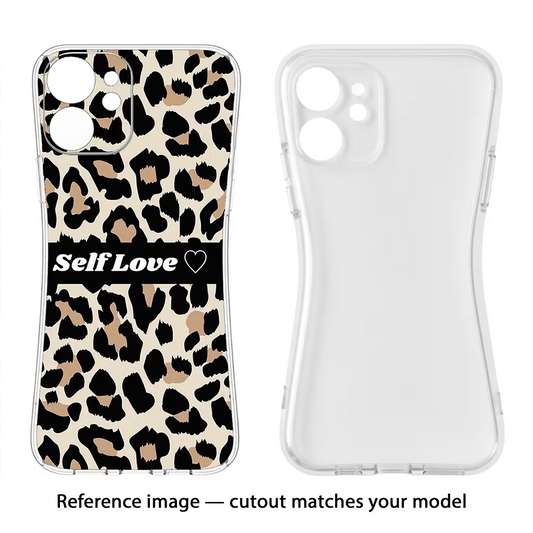Leopard Print Self Love Moto Edge 60 Stylus Back Cover