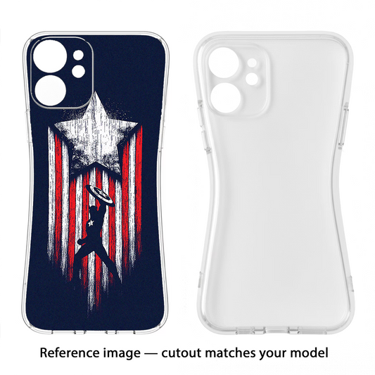 Captain America Marvel Art iPhone 17 Back Cover