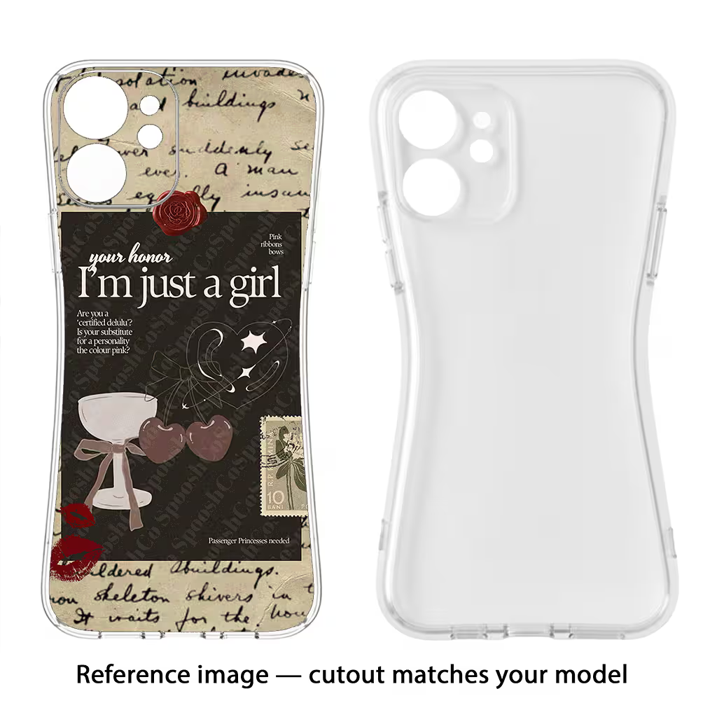 I am just a girl Vivo Y29 5G Back Cover