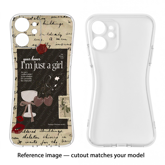 I am just a girl Moto G86 Power Back Cover