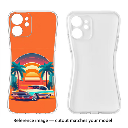 Palm Drive 80s Moto Edge 60 Stylus Back Cover