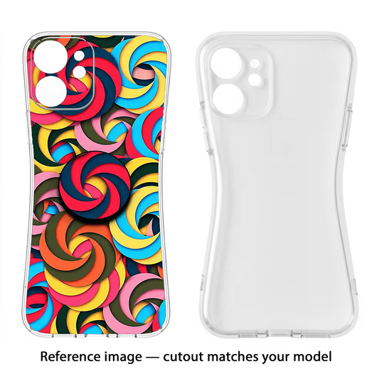 Spiral Pattern Moto Edge 60 Stylus Pop Case