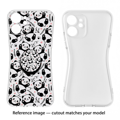 Cute Panda Samsung S25 Pop Case