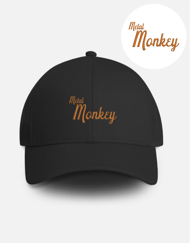Metal Monkey Embroidered Trucker Caps
