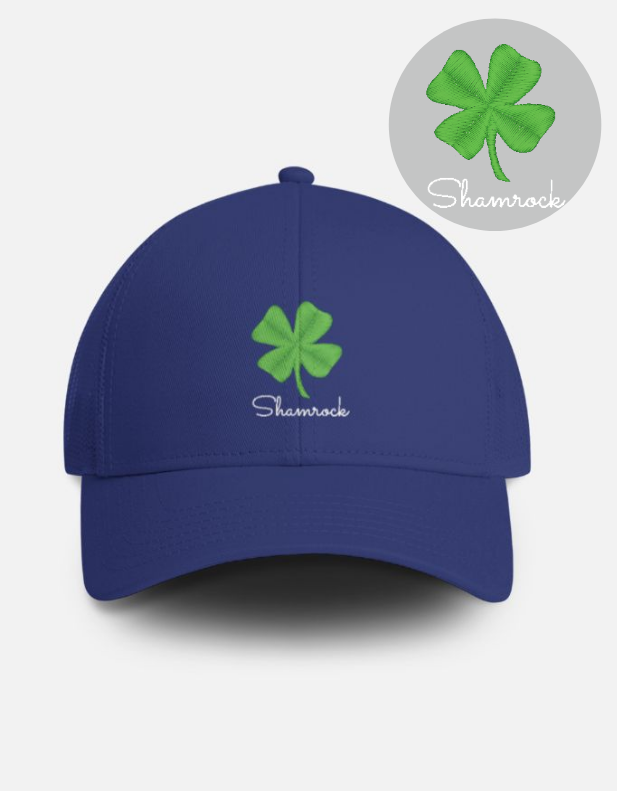 Shamrock Embroidered Trucker Caps