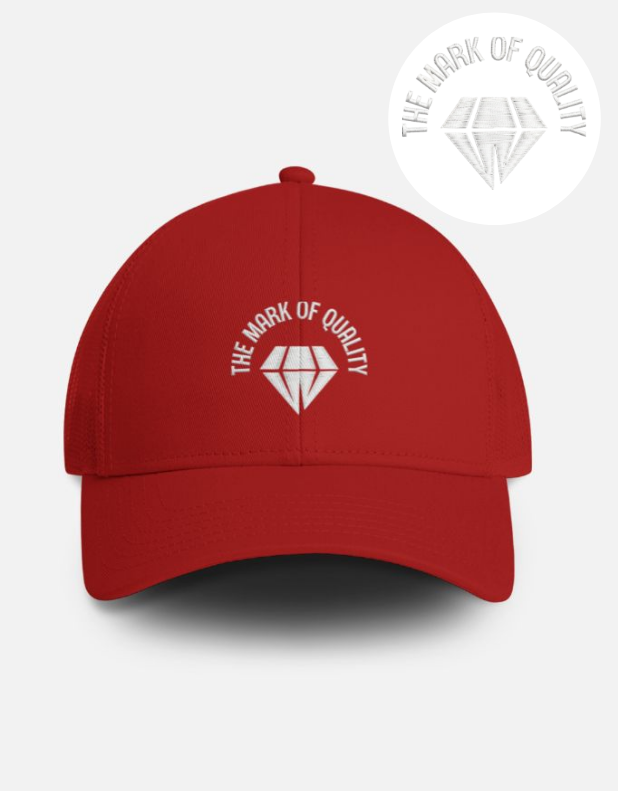 The Mark of Quality Embroidered Trucker Caps