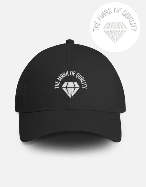 The Mark of Quality Embroidered Trucker Caps
