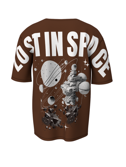 Lost In Space Brown Unisex Oversized Special Edition T-Shirt
