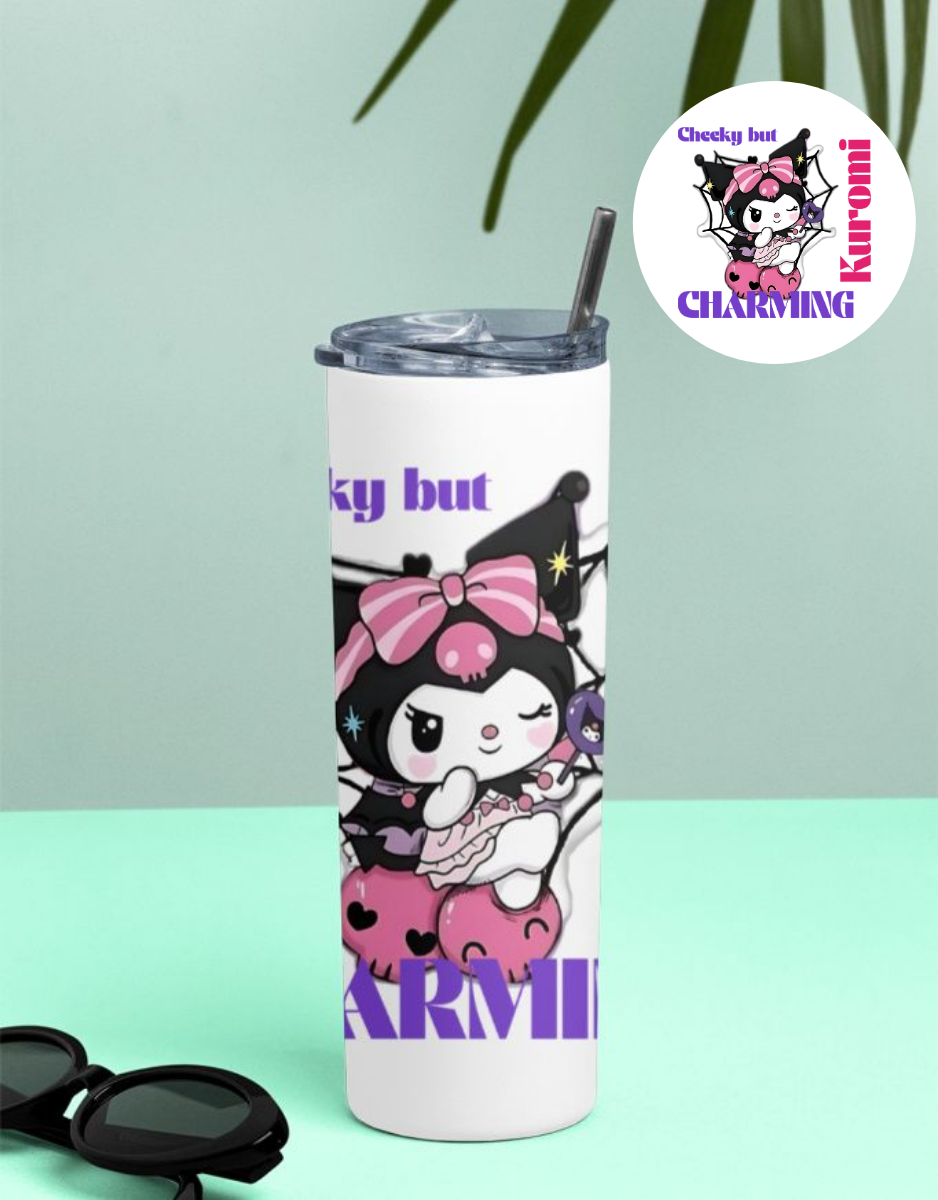 Kuromi Cute Cartoon Tumbler Bottle