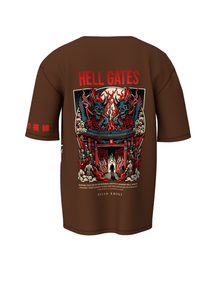 Illusion Brown Unisex T-Shirt Trendy Oversized Special Edition