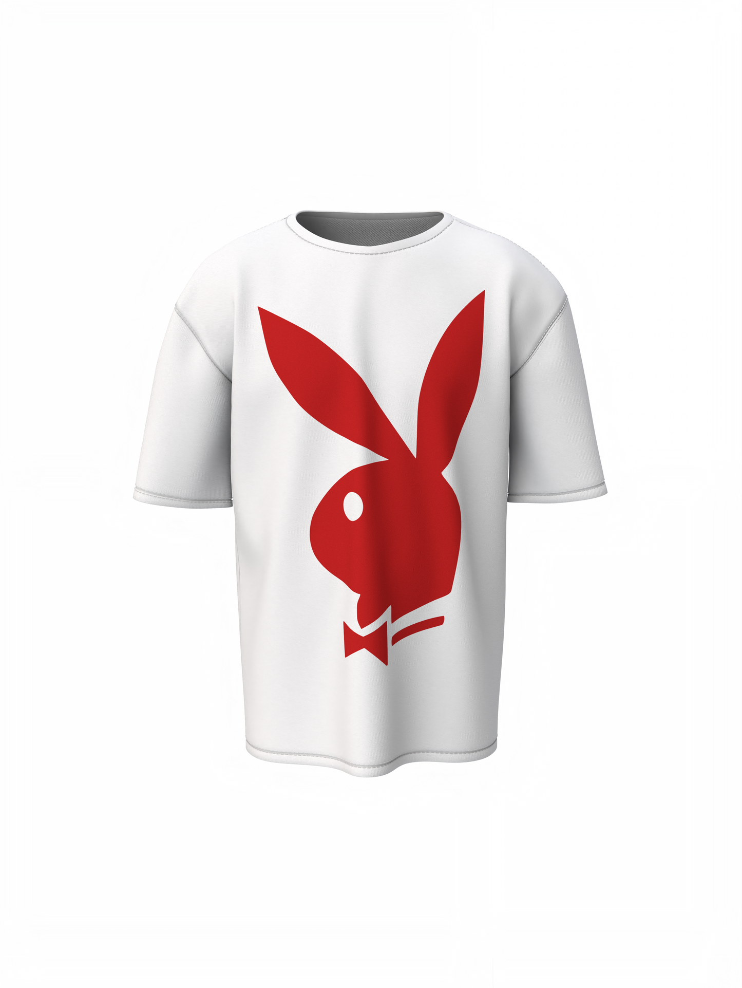 Playboy Red Bunny Oversized T-Shirt – Relaxed Fit Streetwear