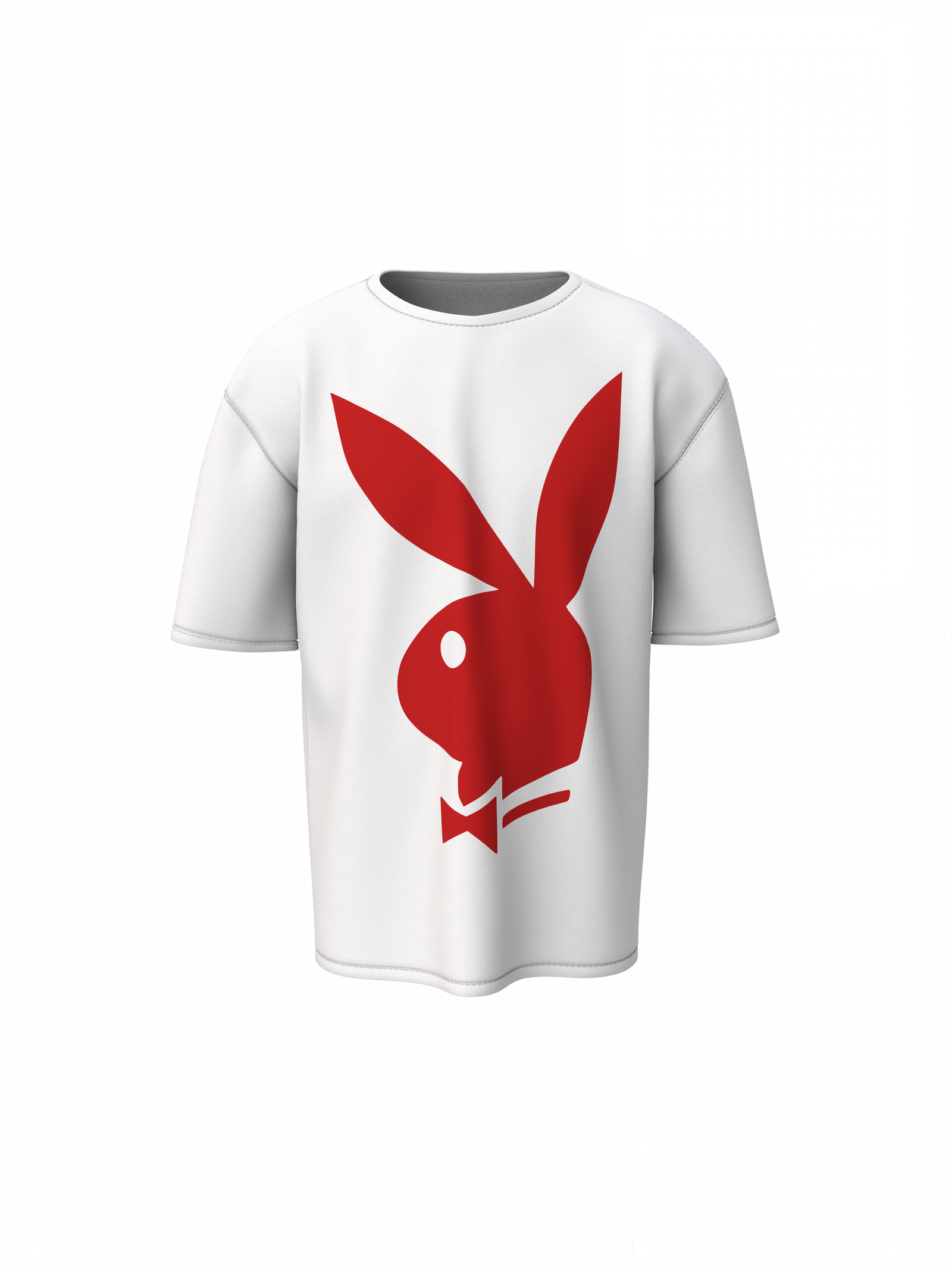 Playboy Red Bunny Oversized T-Shirt – Relaxed Fit Streetwear