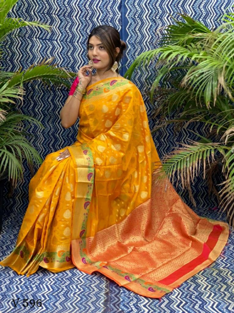 Banarasi Silk Light Designer Saree.