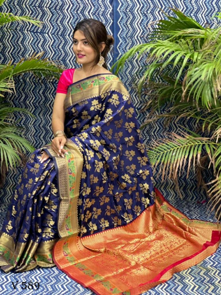 Banarasi Silk Light Designer Saree.