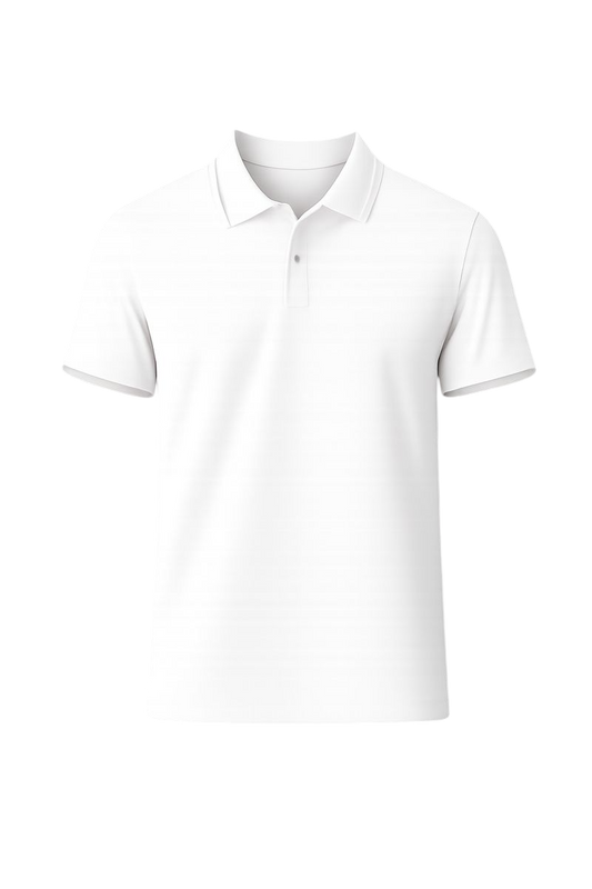 Bulk Unisex White RICHLAND Polo T-Shirt