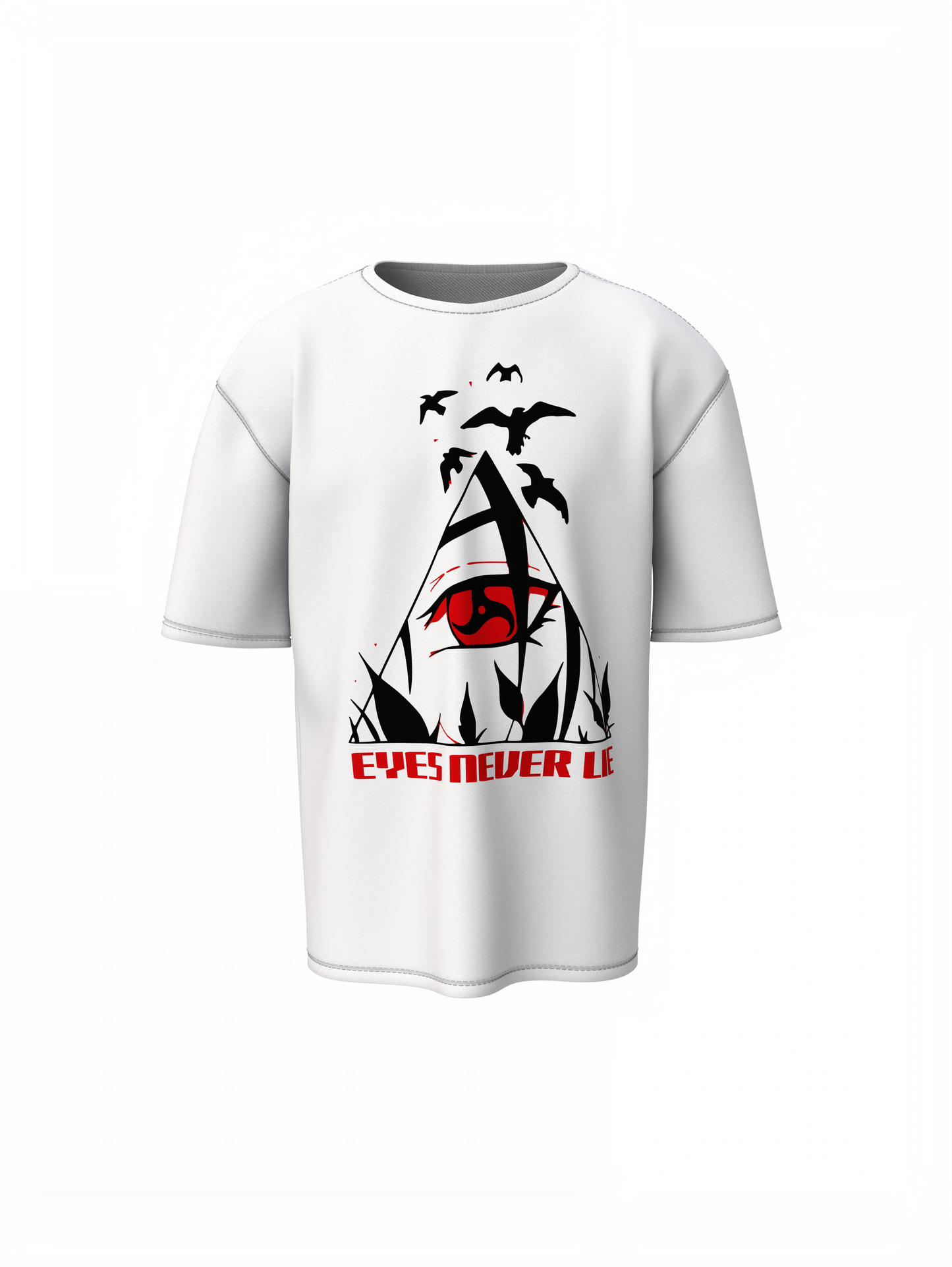 Eyes Never Lie Oversized T-Shirt Bold Graphic Streetwear